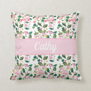 Flamingo Personnalisable Throw Pillow