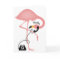 Flamingo Phonecall Greeting Card