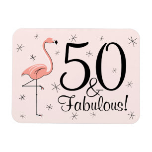 Flamingo Pink 50 and Fabulous magnet flexible