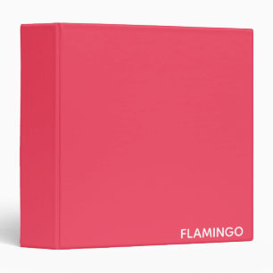 Flamingo pink colour name binder