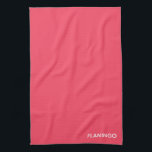 Flamingo pink colour name kitchen towel<br><div class="desc">Flamingo pink colour name</div>