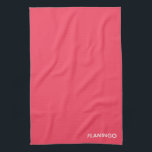 Flamingo pink colour name kitchen towel<br><div class="desc">Flamingo pink colour name</div>