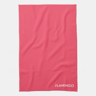 Flamingo pink colour name kitchen towel