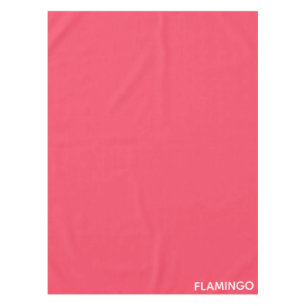 Flamingo pink colour name tablecloth