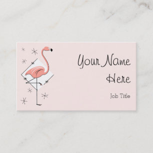 Flamingo Pink Diamond business card side text