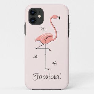 Flamingo Pink 'Fabulous!' iPhone case