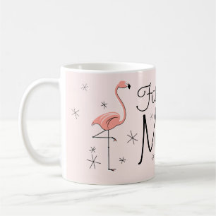 Flamingo Pink 'Fabulous Mom' mug