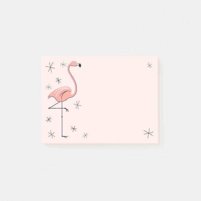 Flamingo Pink Post-it Notes (Front)