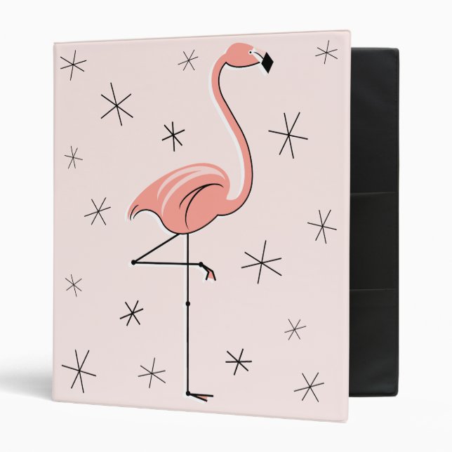 Flamingo Pink ring binder (Front/Inside)
