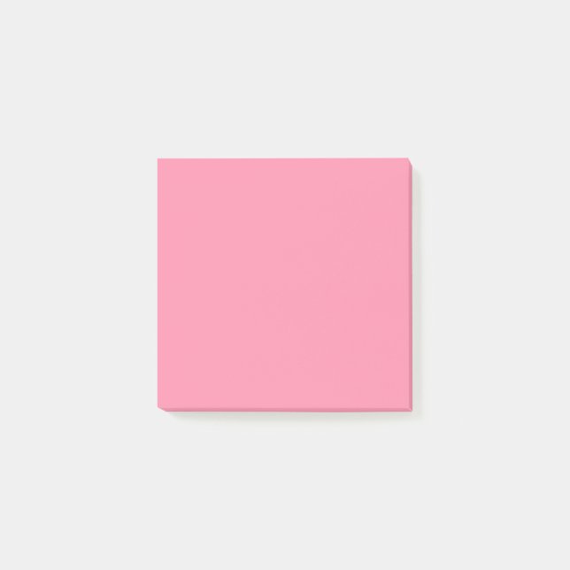 Flamingo Pink Square Post-it Notes (Front)