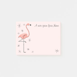 Flamingo Pink "Text" Post-it Notes