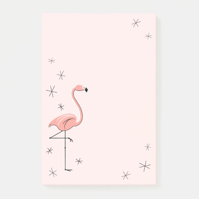 Flamingo Pink vertical Post-it Notes (Front)