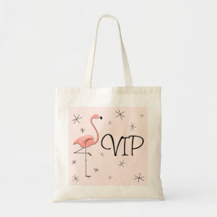 Flamingo Pink 'VIP' tote bag