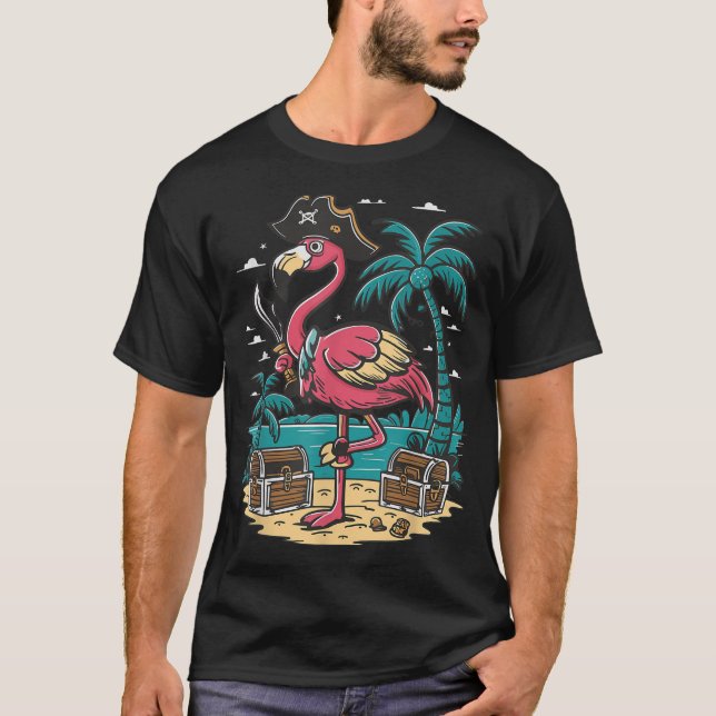  Flamingo Pirate T-Shirt (Front)