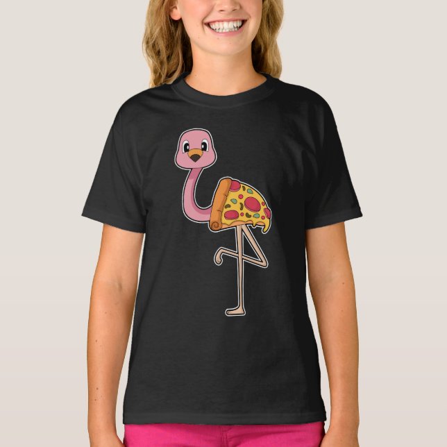 Flamingo Pizza T-Shirt (Front)
