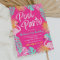 Flamingo Pool Party Birthday Invitation | Pool