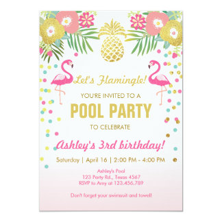 pool party invitations