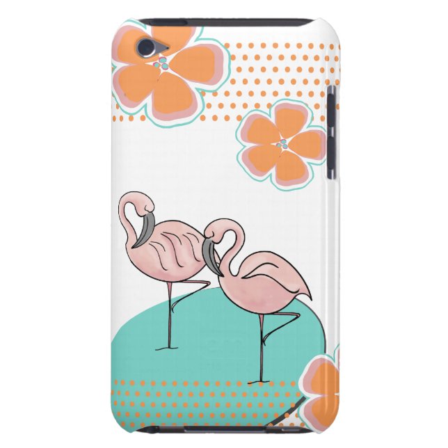 Flamingo Poolside iPod Touch Case-Mate Case (Back)