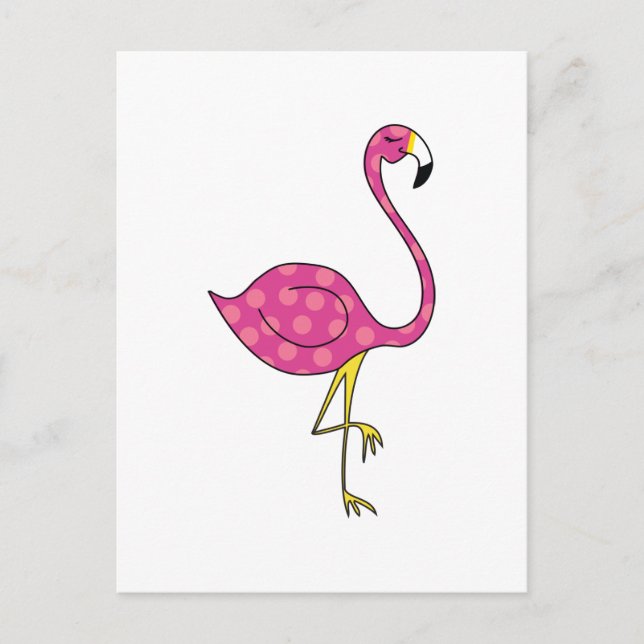 flamingo postcard (Front)