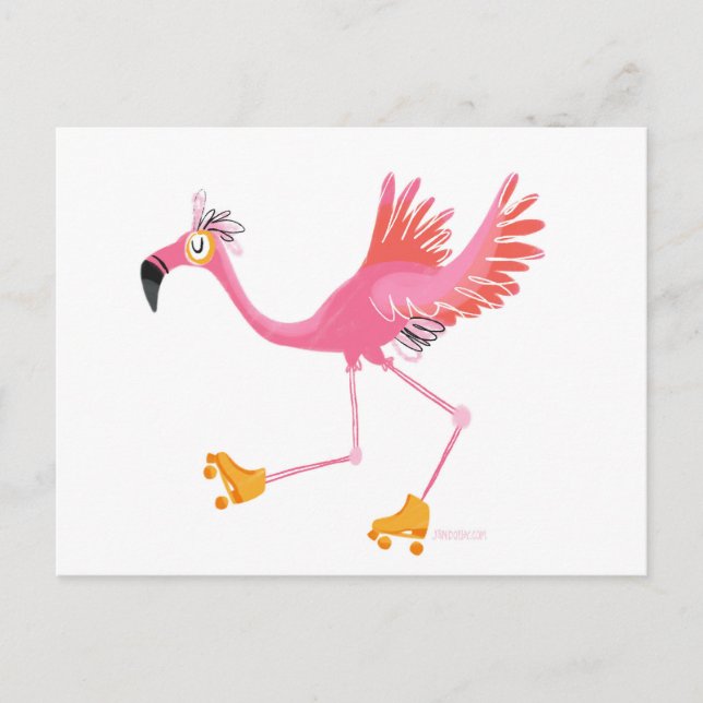 Flamingo Postcard (Front)