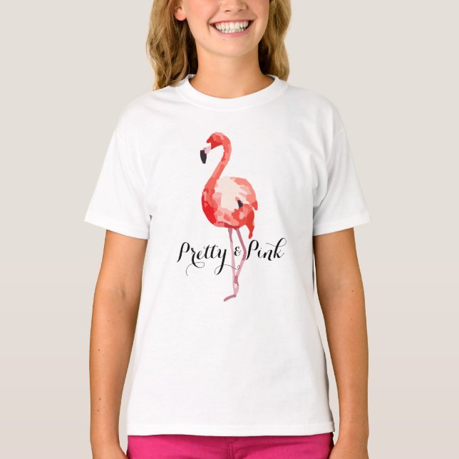 Flamingo Pretty and Pink T-Shirt (Front)