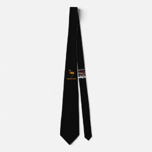 Flamingo Pumpkin Halloween Flamingoween Bird Pink Tie