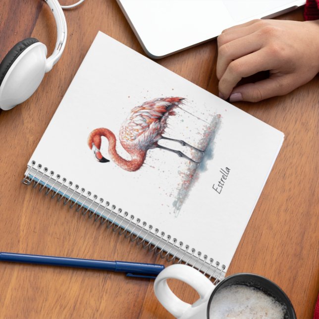 Flamingo Radiance: Tropical Watercolor  Notebook (Creator Uploaded)