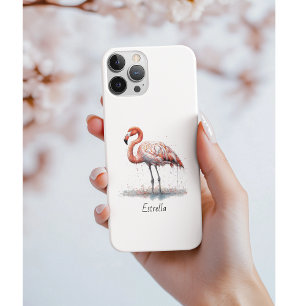 Flamingo Radiance: Watercolor Art custom iPhone 11 Case