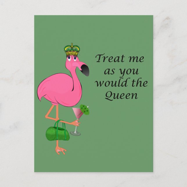 Flamingo Recipe Card (Front)