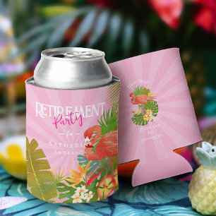 Flamingo Retirement Pink Cooler