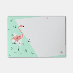 Flamingo Retro Green note