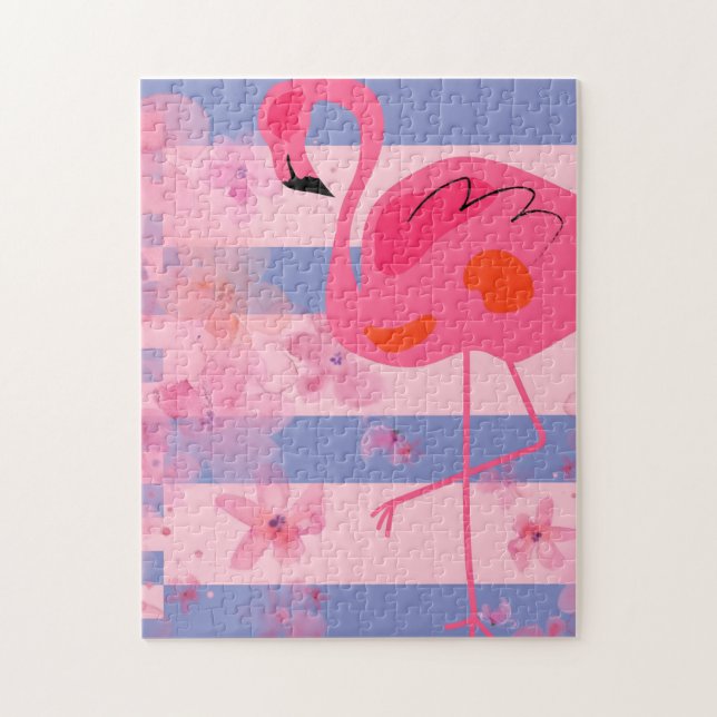 Flamingo Reverie Jigsaw Puzzle (Vertical)