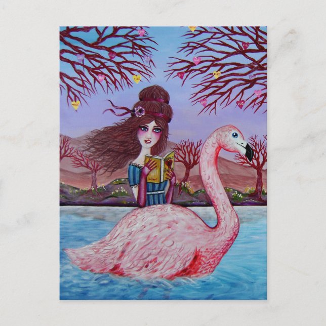 Flamingo Ride Postcard (Front)