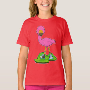 Flamingo Roller skating Roller skates T-Shirt