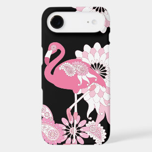 Flamingo Rose Noir Moderne Fantaisiste