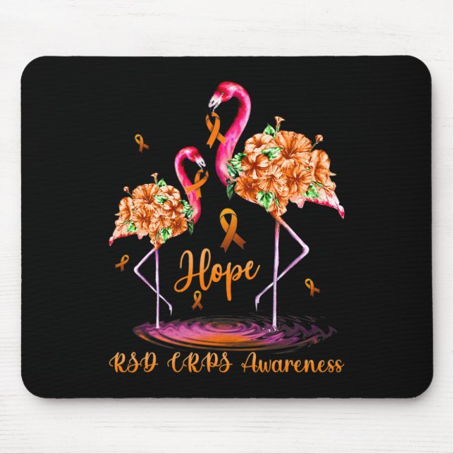 Flamingo Rsd Crps Awareness 1  Mouse Pad (Front)