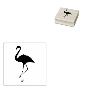 Flamingo  rubber stamp