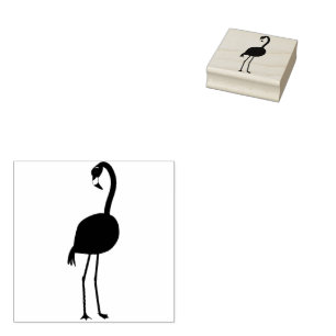 Flamingo  rubber stamp