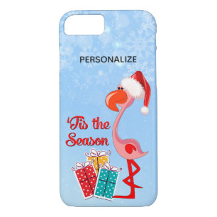 Flamingo Santa Christmas Custom Case-Mate iPhone Case