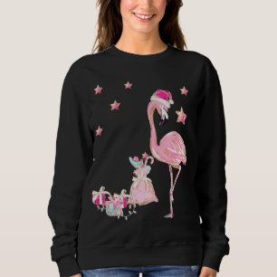 Flamingo Santa Clause Christmas Hawaiian Sweatshirt