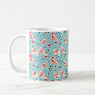 Flamingo Santas Blue Multi mug