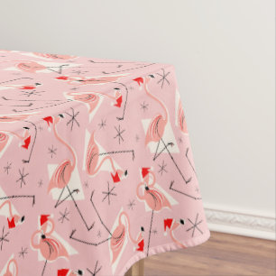 Flamingo Santas Pink Multi tablecloth