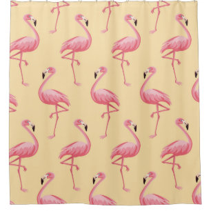 Flamingo seamless pattern background. Pink flaming