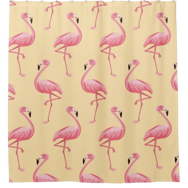 Flamingo seamless pattern background. Pink flaming (Front)
