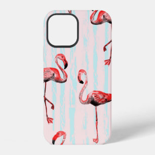 Flamingo seamless pattern iPhone 12 case