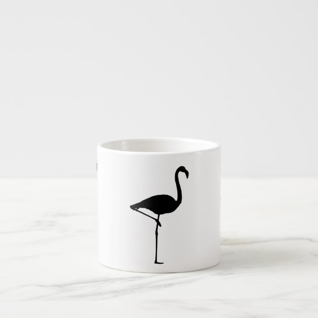 Flamingo Silhouette Espresso Cup (Front)