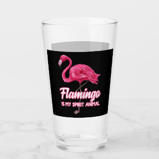 Flamingo Spirit Animal Tropical Bird Fans Glass
