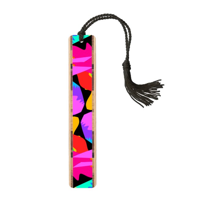 Flamingo Splash Fractal Bookmark (Front)