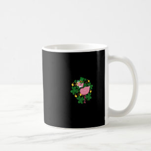 Flamingo St Patrick Day  Fun Pink Bird Lover Gift1 Coffee Mug