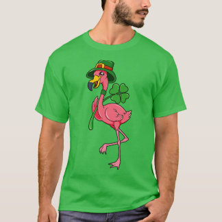 Flamingo  St Patricks Flamingo T-Shirt